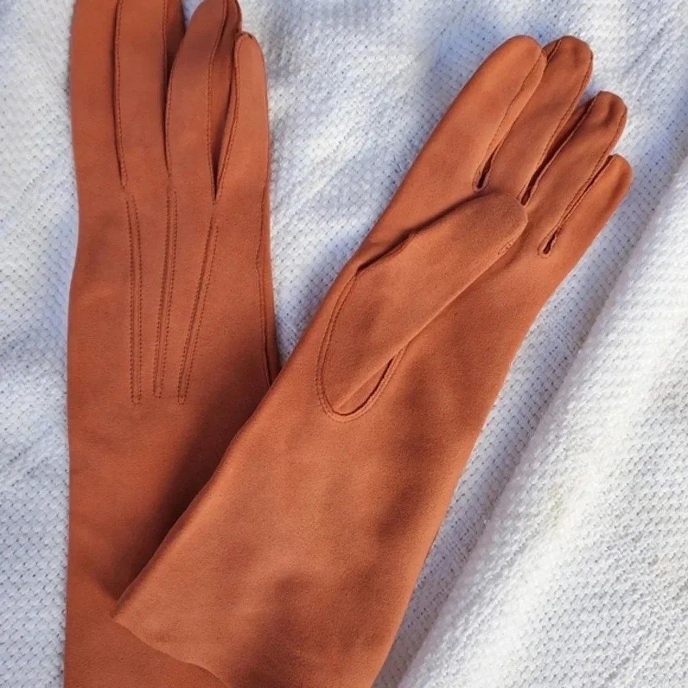 Vintage‎ newstock suedette gloves 7